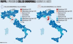 Elezioni 2022 mappa Istituto Cattaneo
