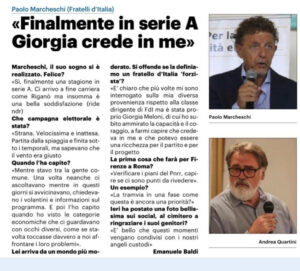 Intervista al neo senatore di Fratelli d'Italia Paolo Marcheschi