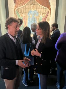 Nella foto il Senatore Paolo Marcheschi con la senatrice Simona Petrucci